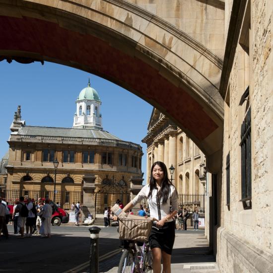 Female student in Oxford