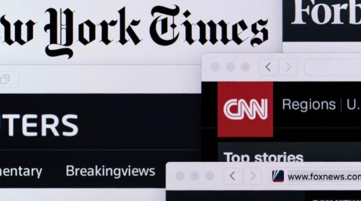 New York Times and media website logos