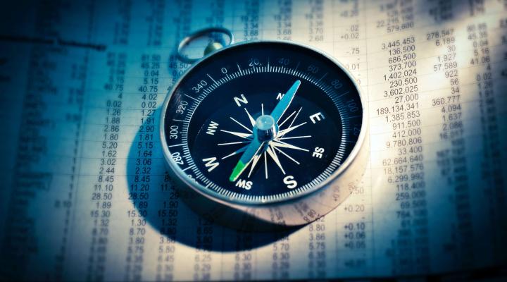 compass and stock market information