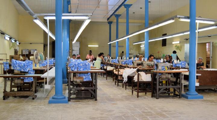 Garment factory in Cuba